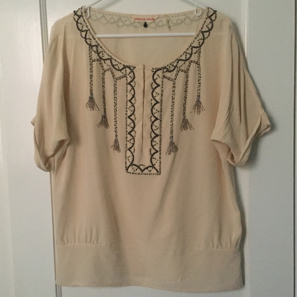 STUNNING silk Rebecca Taylor top